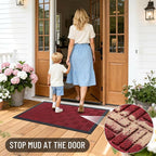 OLANLY Front Door Mat Outside Entrance 47x17, Heavy Duty Sturdy Natural Rubber - Image 6