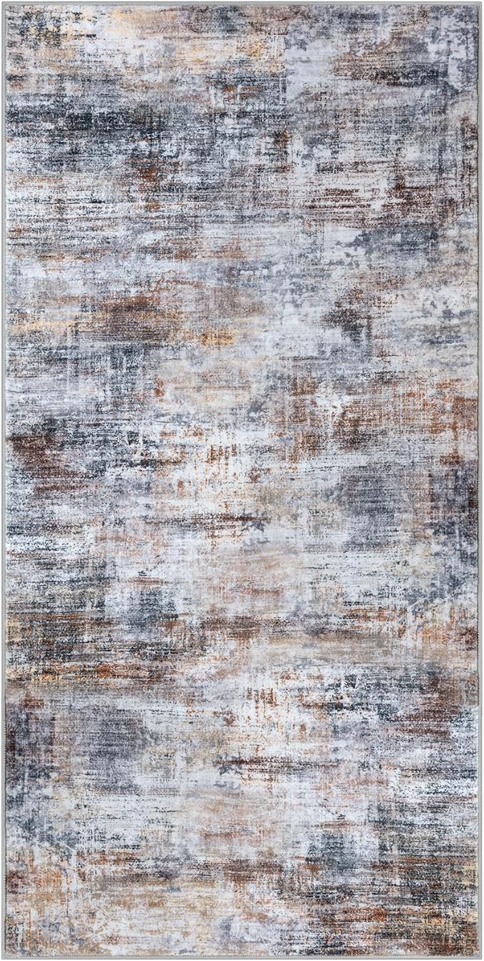 IOHOUZE Abstract Runner Rug 3x6 Ft Washable Runners - Image 9