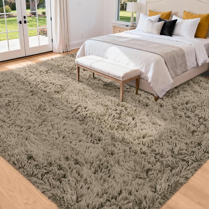 8x10 Area Rug for Living Room: Ultra Soft Fluffy Rug Modern Large Thicked Shag - Image 2