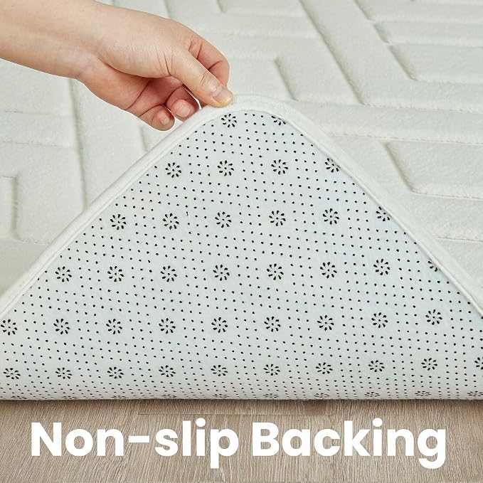 Macgace Ultra Soft Cream White Area Rug - Image 7