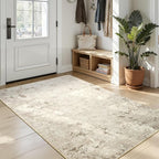 Toneed Abstract Area Rug Modern Washable Rug Soft Non Slip Rug Low Pile - Image 4
