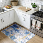 RELEANY Washable Area Rugs 3x4 Non-Slip Modern Abstract Soft - Image 3