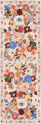 Rug for Hallways Kitchen Rug 3x7 Blush Garden, Non Slip Washable Runner Rug - Image 3