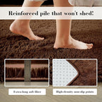 Fluffy Rug Shag Area Rug, Small Bedside Rug, Soft Fluffy Shag Entryway Throw - Image 6