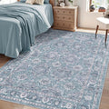 SERISSA Area Rug 4x6 Boho Rugs for Bedroom, Washable Non-Slip Living Room Rugs by SERISSAHomeDecorCollection