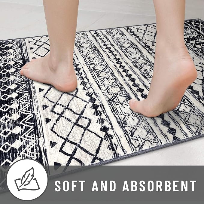 KUTA Boho Runners for Hallways 2.6x12 ft Moroccan Washable Runner Rug Non-Slip - Image 7