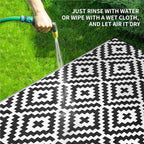 Outdoor Patio Plastic Straw Rug - Image 5