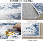 Runner Rug 2'6''x8' Washable Runner Rug: Machine Washable Kitchen Area Rug - Image 6