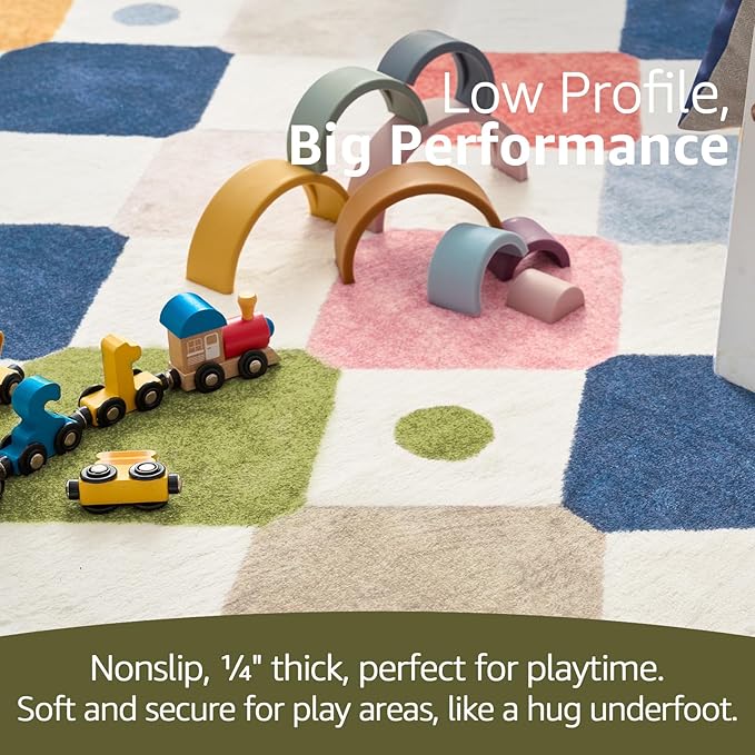 jinchan Macy Runner Rug 2x5 Kids Hallway Washable Rug Indoor Soft Non Slip - Image 5