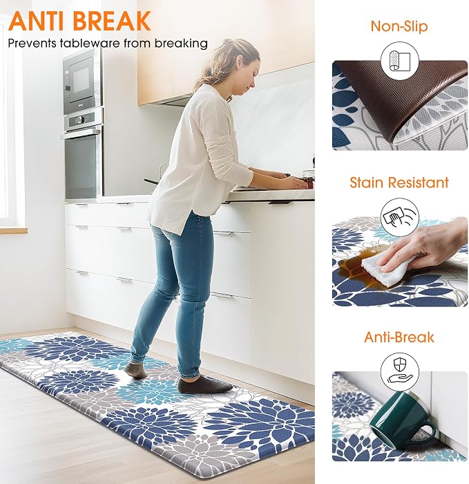 StepLively Kitchen Mats for Floor, Anti Fatigue Mats for Kitchen Floor - Image 4
