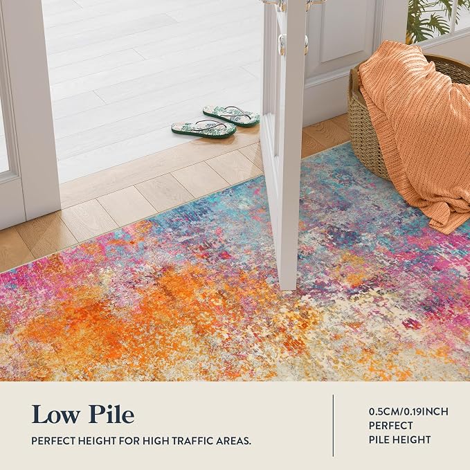 Lahome Modern Abstract Area Rugs 9x12 Living Room Rug Non Slip, Washable - Image 4
