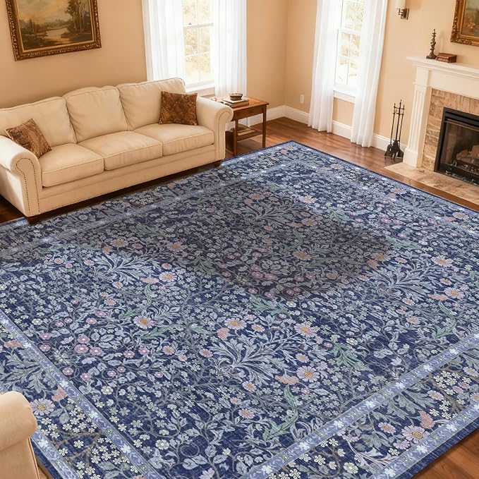 Area Rug for Living Room, 10x12 Large Washable Rugs for Dining Room, Non Slip - Image 3
