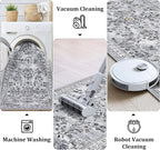 Yamaziot Washable Runner Rug 2x8 – Non Slip Boho Floral Hallway Runner Rug - Image 4