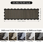 Striped Easy Jute Runner Rug, 2x6 Kitchen Rug Non Slip Washable Outdoor Runner - Image 2