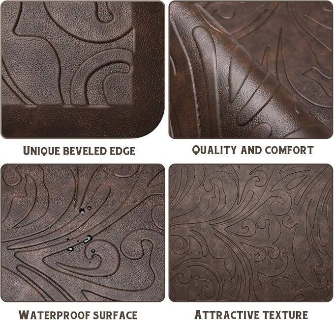 KMAT Kitchen Mat Cushioned Anti-Fatigue Floor Mat Waterproof Non-Slip Standing - Image 4