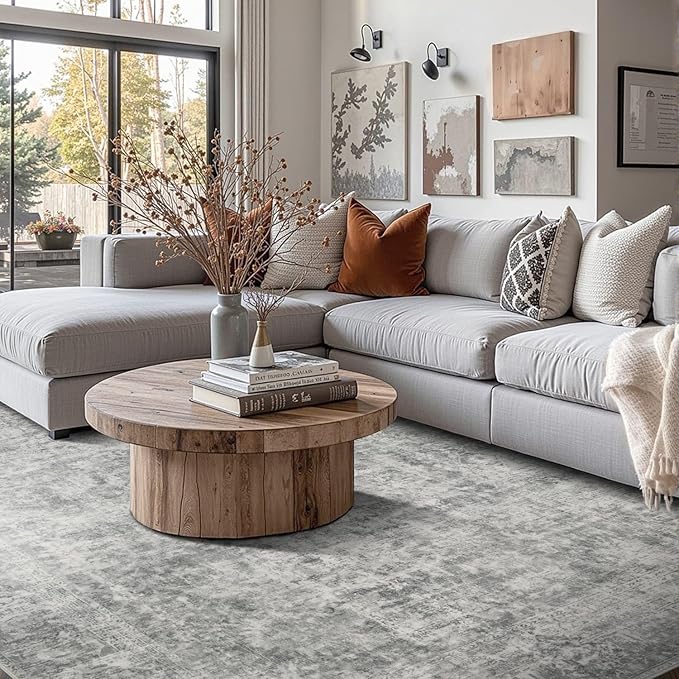 Rugxara 8x10 Area Rugs for Living Room, Large Washable Rug, Non Slip & Low Pile - Image 2