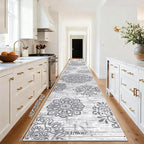 HEBE Hallway Runner Rug 3'x20' Washable Vintage Distressed Area Rugs Non Slip - Image 2