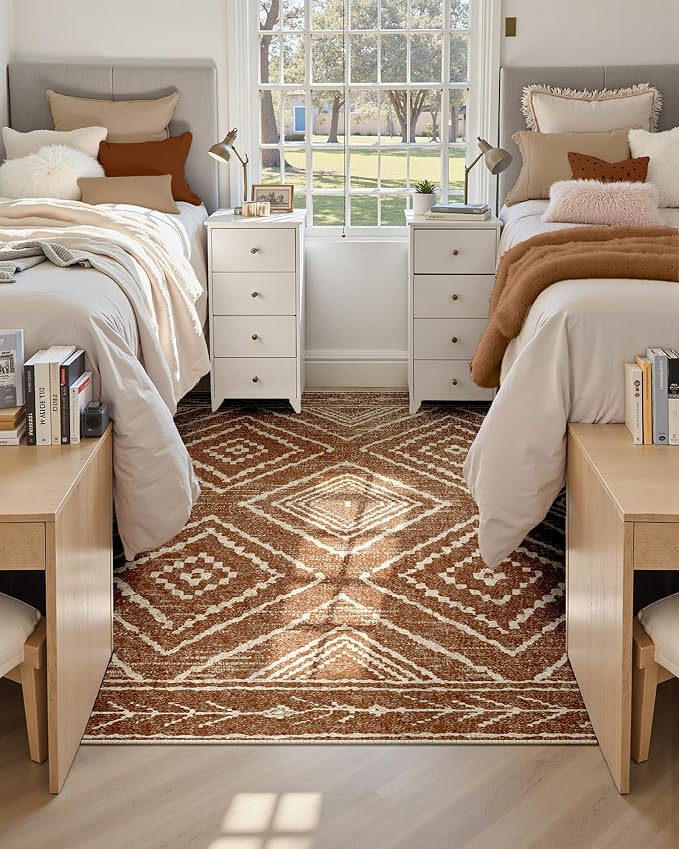 BESTSWEETIE Area Rug 5x7 Rug Machine Washable Non-Slip Low Pile Print Pattern - Image 9