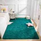 BENRON Teal Green Fluffy Rugs for Living Room Bedroom 4x6, Soft Plush Fuzzy - Image 7