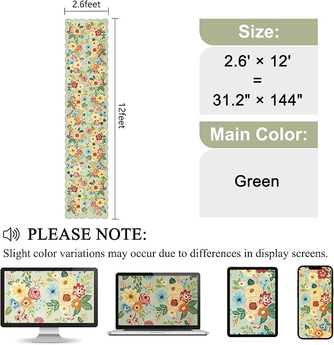 DUKINO Washable 2.6x12 Runner Rug - Image 2