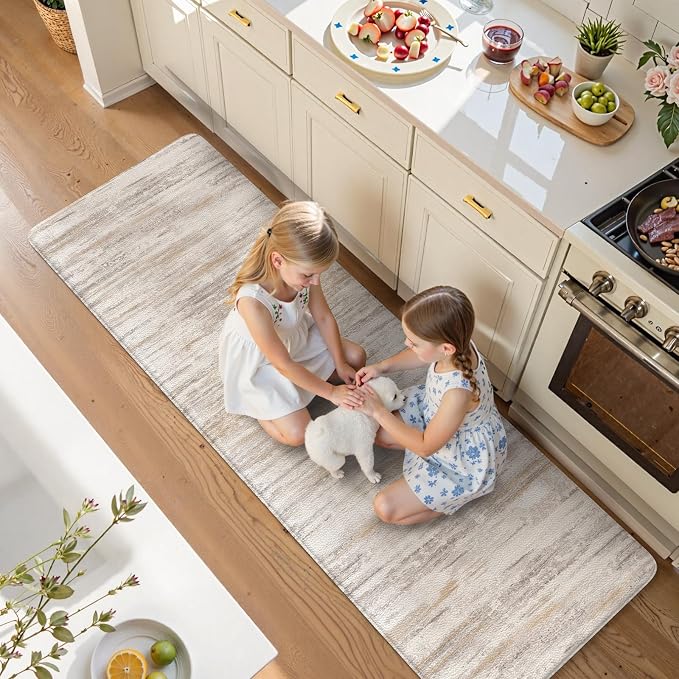 KIMODE Anti Fatigue Kitchen Mats 24"x71", Boho Abstract Kitchen Runner Rugs - Image 8