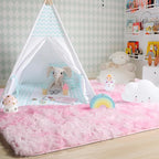 Amdrebio Tie-Dyed Pink and White Area Rugs - Image 7