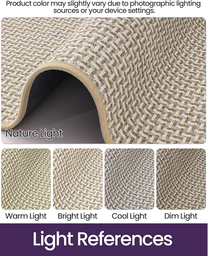 DEXI Ultra Thin Door Mat Indoor Entrance 36x56, Non Slip Rubber Backed Entryway - Image 3