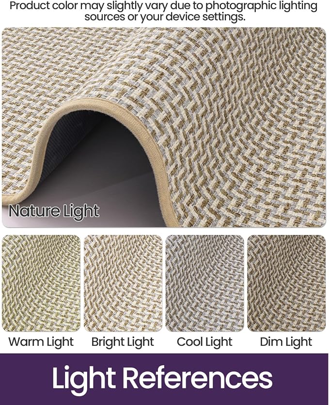 DEXI Ultra Thin Door Mat Indoor Entrance 32x48, Non Slip Rubber Backed Entryway - Image 3