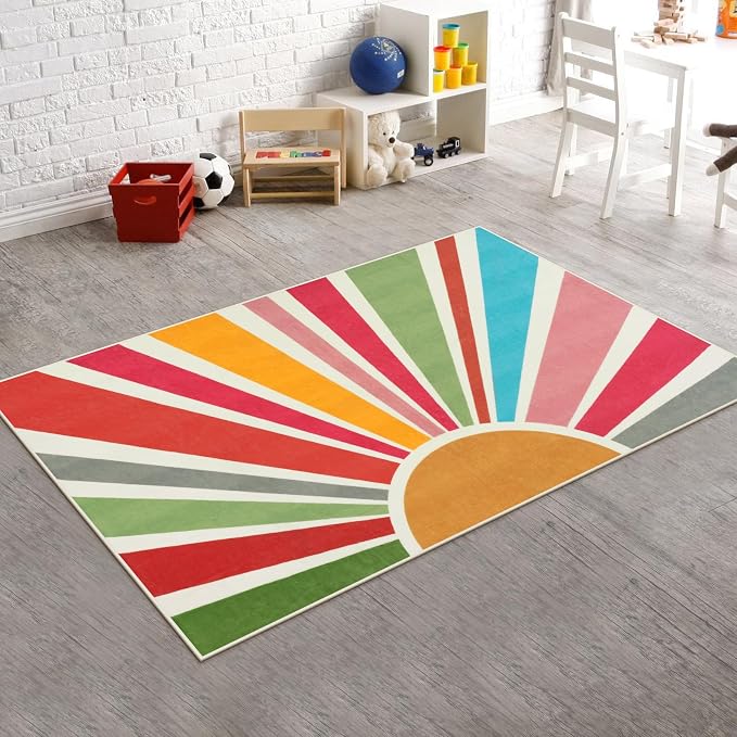 STARUIA Boho Washable Rug 3'x5' Kids Area Rug - Image 7