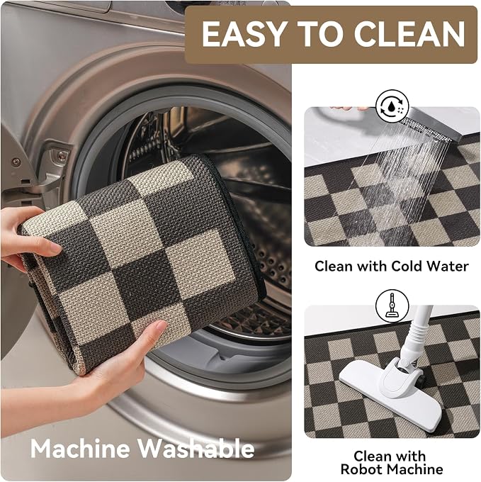 YDKGL Kitchen Mats for Floor, Super Absorbent Kitchen Rugs Non Slip Washable - Image 4