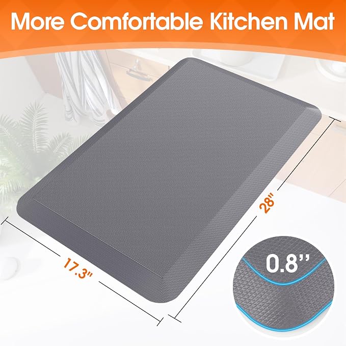4/5 Inch Thicker Kitchen Mat, Cushioned Thick Floor Comfort Mat, - Image 2