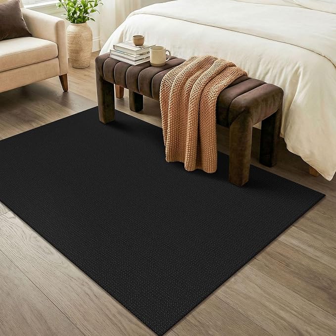 KOZYFLY Washable Area Rug 4x6 ft Non Slip Rubber Backed Living Room Rugs - Image 8