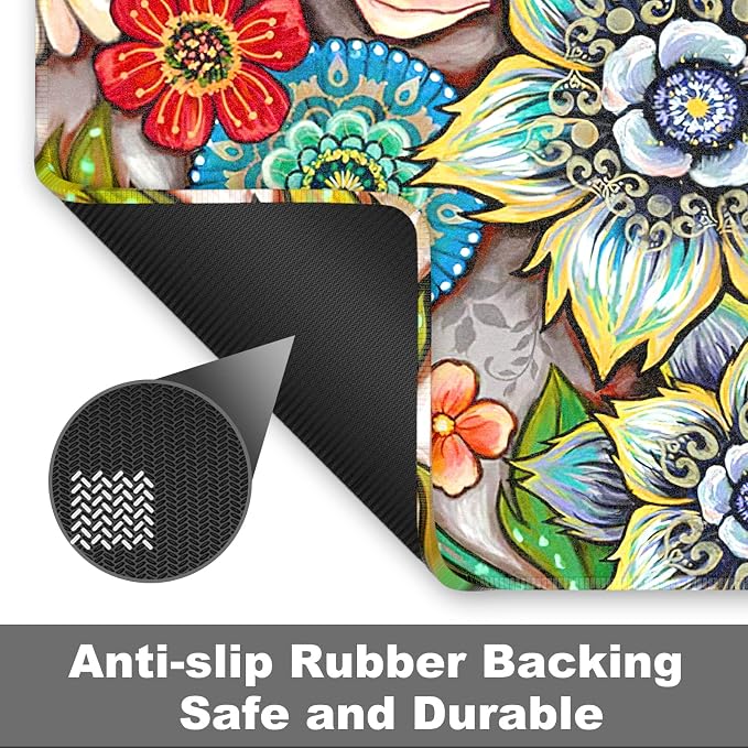 Rnivvi Front Door Mat, Heavy Duty Low Profile Anti-Slip Entryway Rug - Image 6