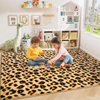 Amearea Soft Leopard Rugs for Bedroom Living Room, 6x9 Modern Cheetah Print - Image 4