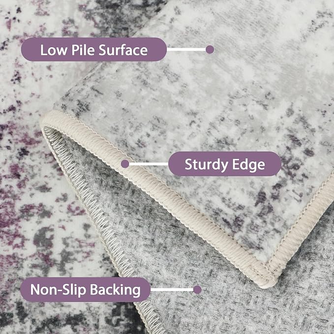 BEIMO Area Rugs 6x9 for Living Room Bedroom, Modern Abstract Machine Washable - Image 8