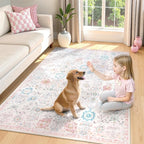 Lahome Flavie Soft Nursery Rug, Washable Area Rugs 5x7 - Image 10