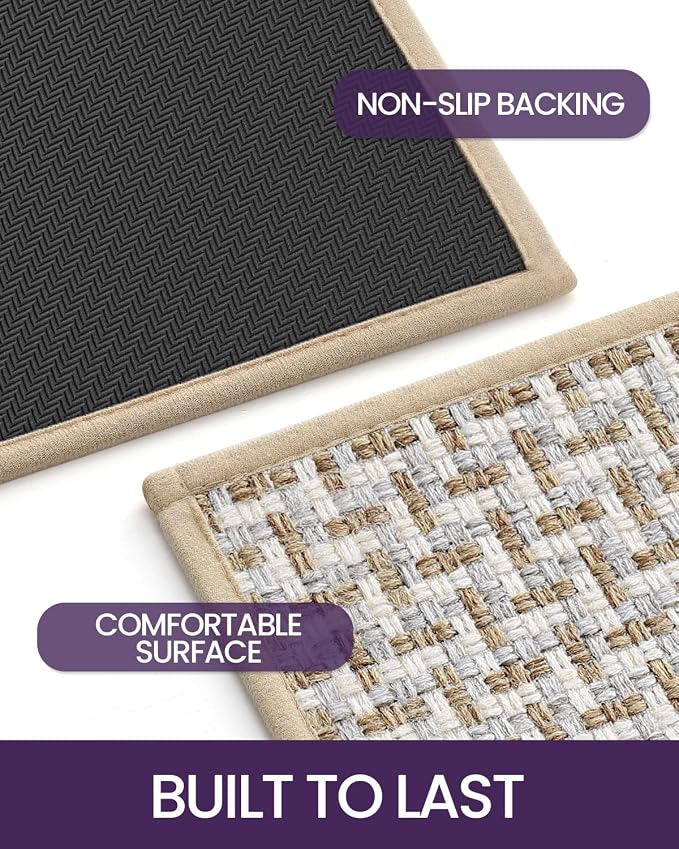 DEXI Hallway Runner Rug 2'4"x8', Non Slip Rubber Backed Runners Carpet - Image 4