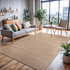 CAMILSON Easy Jute Rug 9x12, Indoor Outdoor Natural Color Fiber Large Area Rugs - Image 8