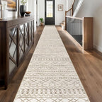 KUTA Extra Long Runner Rug for Hallway 2.6x20ft, Vintage Moroccan Washable by KUTA