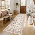 Rugxara 2x6 Floral Runner Rug, Washable Runners by Rugxara