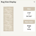 Soalmost Runner Rug 3x8 Washable Non-Slip Hallway Runner Rugs - Image 5