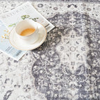 Washable 2x3 Entryway Area Rug: Vintage Soft Thin Door Mat - Image 5