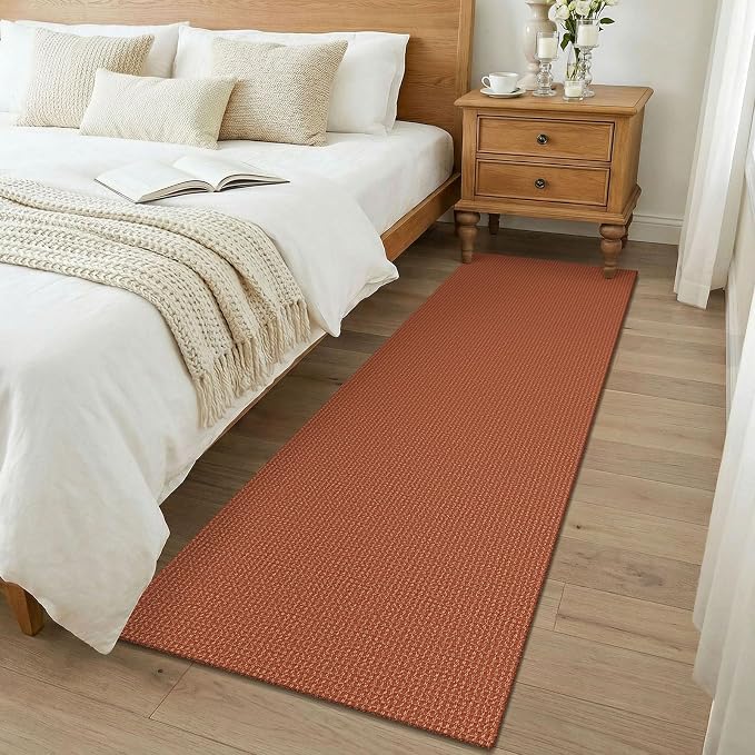 KOZYFLY Orange 2x7 Washable Kitchen Runner Rug, Non Slip Runners - Image 8