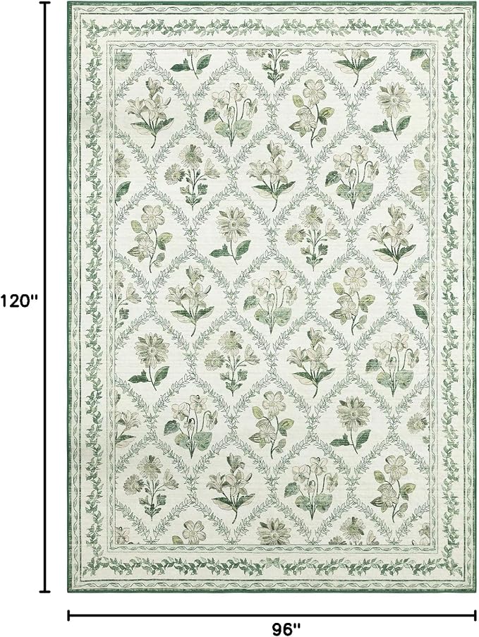 LIANLAM Checkered Rug 8x10 Area Rugs - Image 2