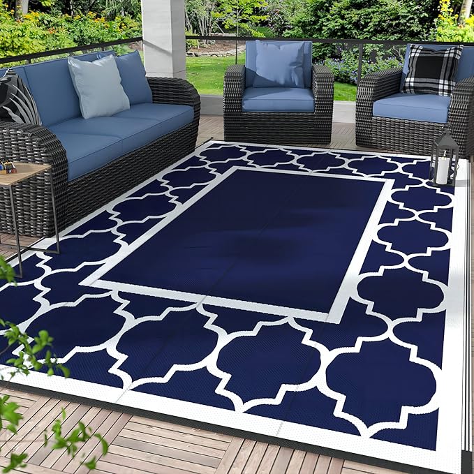 GENIMO 9' x 12' Outdoor Rug Waterproof by GENIMO