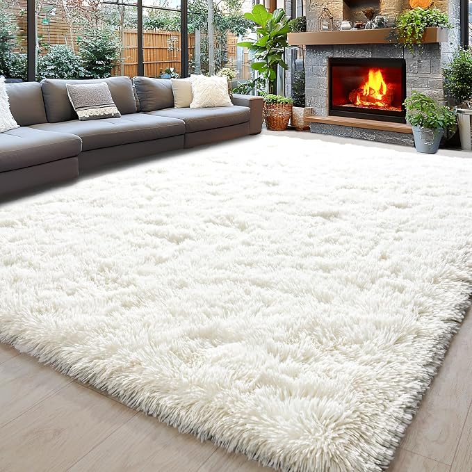 8x10 Area Rugs for Living Room, Ultra Soft Fluffy Large Shaggy Rug Carpet for by Awaytail