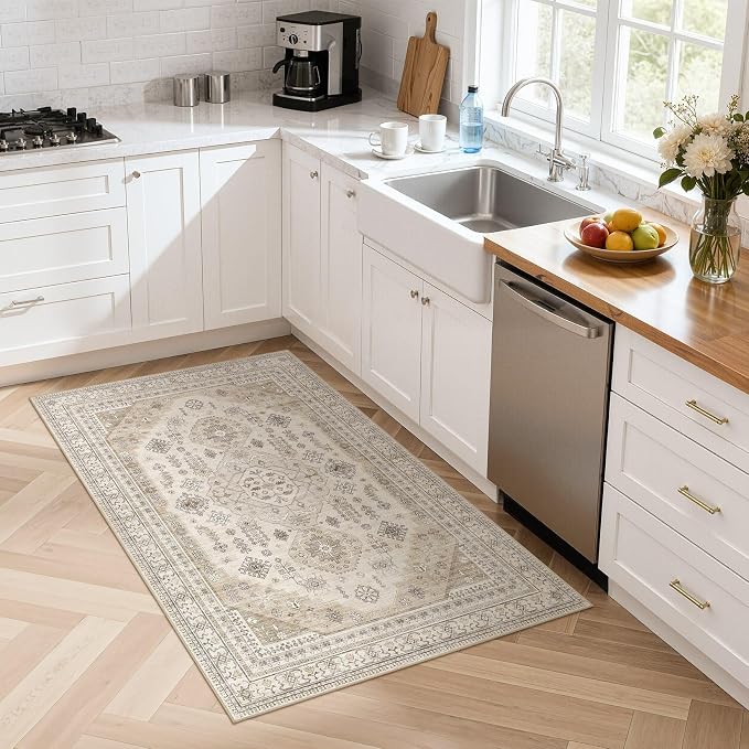 3x5 Washable Area Rug, Large Rugs - Image 4