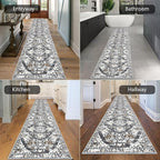 HEBE Hallway Runner Rug 2'8''x14' Washable Vintage Distressed Area Rugs Non - Image 4