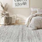 Nakagishi 5x8 Area Rugs Living Room: Washable Large Vintage Rug Neutral - Image 6