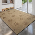 YDKGL Door Mat Indoor Entrance 17"x30", 0.16" Thin Paw Print Low Pile Doormat by YDKGL